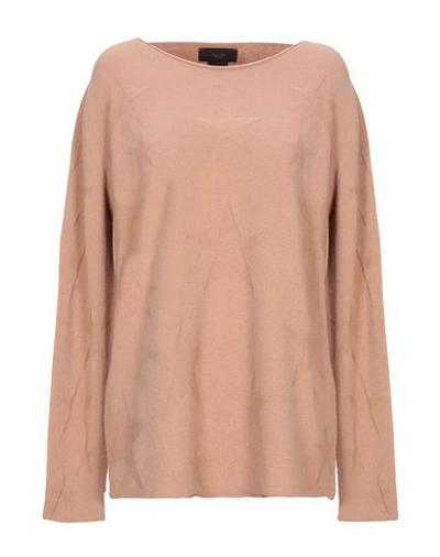 Shop L'edition Sweaters In Camel