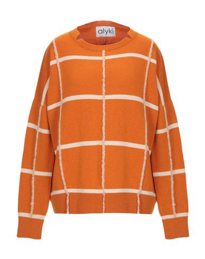 Shop Alyki Cashmere Blend In Orange