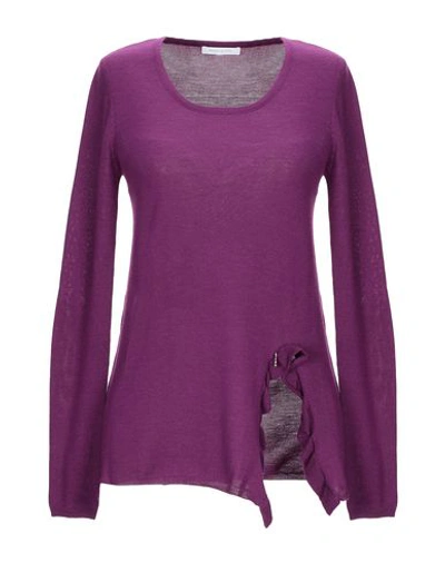 Shop Patrizia Pepe Sweaters In Purple