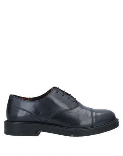 Shop Anderson Laced Shoes In Dark Blue