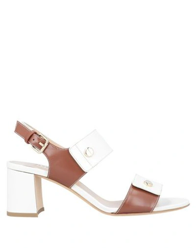 Shop Fratelli Rossetti Sandals In Ivory
