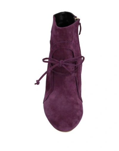 Shop Rupert Sanderson Ankle Boot In Purple