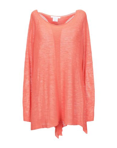 Shop Les Copains Woman Sweater Orange Size Xl Viscose, Polyamide