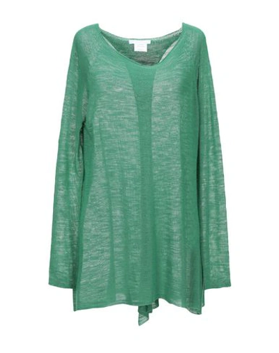 Shop Les Copains Woman Sweater Green Size Xl Viscose, Polyamide