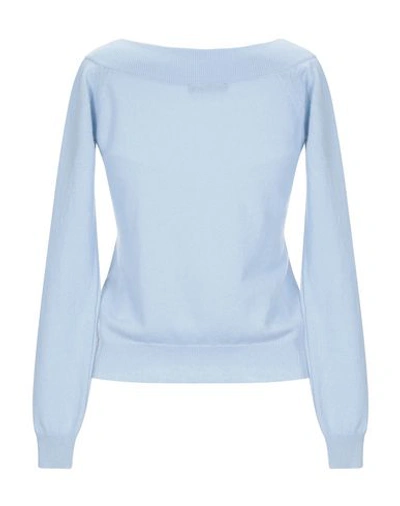 Shop Aragona Cashmere Blend In Sky Blue