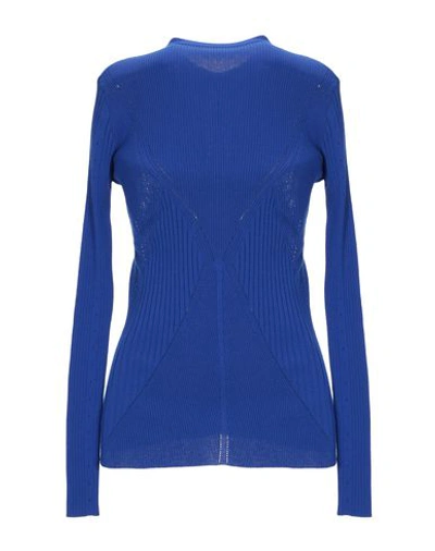 Shop Versace Cardigan In Bright Blue