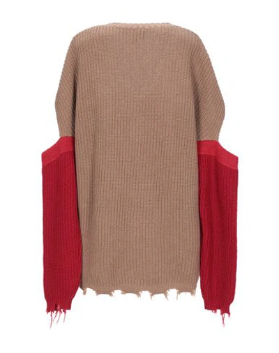 Shop Pinko Woman Sweater Camel Size M Polyamide, Viscose, Wool, Cashmere In Beige