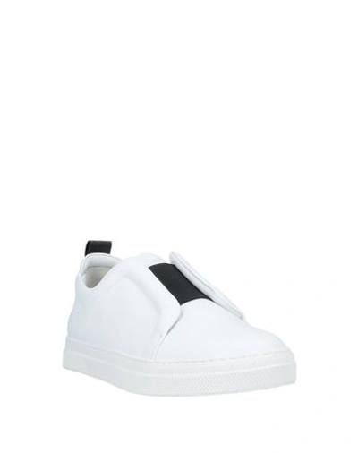 Shop Pierre Hardy Sneakers In White