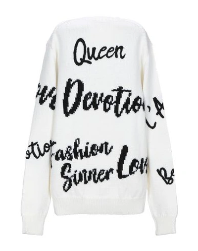 Dolce & Gabbana White Wool Knit Crew Neck Pullover Sweater In White