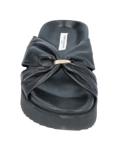 Shop John Galliano Sandals In Black