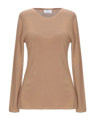 Shop Allude Sweater In Camel
