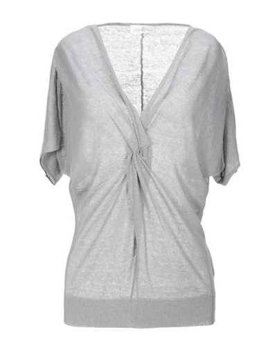 Shop Della Ciana Sweater In Light Grey
