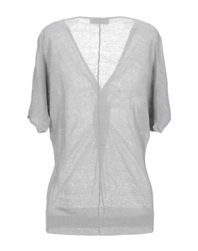 Shop Della Ciana Sweater In Light Grey