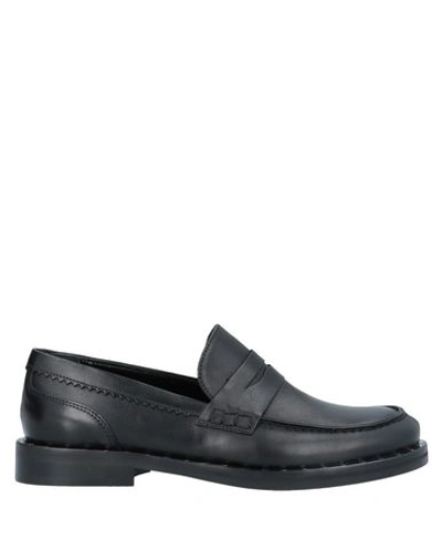 Shop Anna F. Loafers In Black