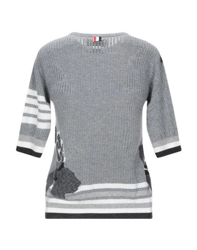 Shop Thom Browne Cashmere Blend In Light Grey