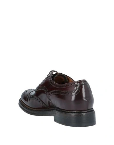 Shop Silvano Sassetti Laced Shoes In Maroon