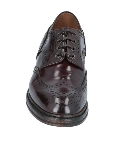 Shop Silvano Sassetti Laced Shoes In Maroon