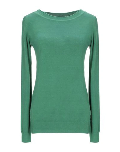 Shop Les Copains Woman Sweater Green Size L Viscose, Polyamide
