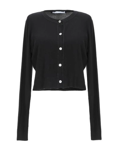 Shop Les Copains Woman Cardigan Black Size L Viscose, Polyamide