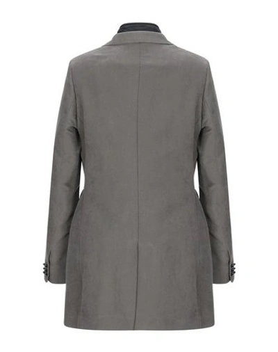 Shop Manuel Ritz Coats In Grey