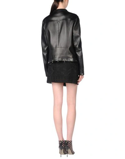 Shop Versace Biker Jacket In Black