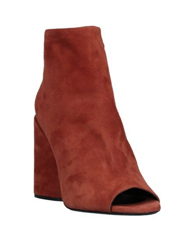 Shop Eleventy Ankle Boots In Rust