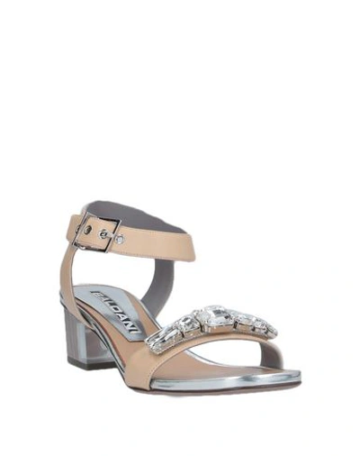 Shop Baldan Sandals In Beige