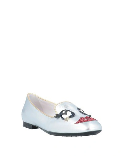 Tod's Loafers In Silver
