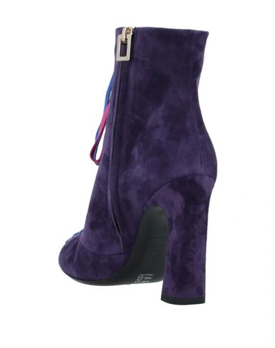 Shop Roger Vivier Ankle Boots In Purple