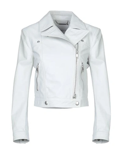 Shop Givenchy Biker Jacket In Light Grey
