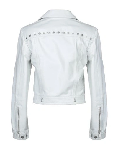 Shop Givenchy Biker Jacket In Light Grey