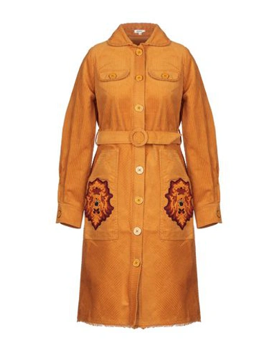 Shop Manoush Coat In Ocher