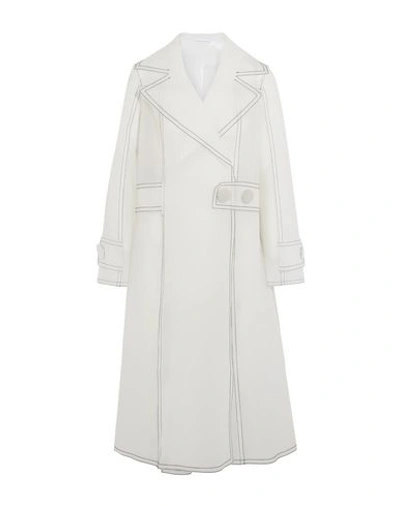 Shop Wanda Nylon Full-length Jacket In Ivory