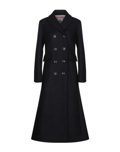 Shop Paul & Joe Coat In Dark Blue