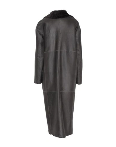 Shop Sword 6.6.44 Woman Coat Dark Brown Size 6 Lambskin
