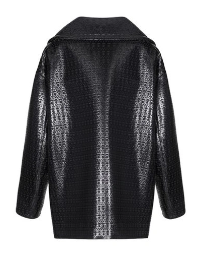 Shop Alaïa Coat In Black