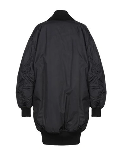Shop Moschino Woman Jacket Black Size 4 Polyamide, Virgin Wool, Elastane