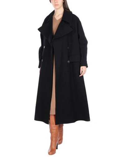 Shop Alberta Ferretti Coats In Black