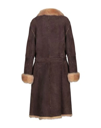 Shop Alviero Martini 1a Classe Coat In Dark Brown