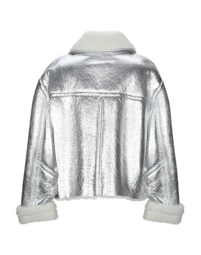 Shop Mm6 Maison Margiela Jackets In Silver