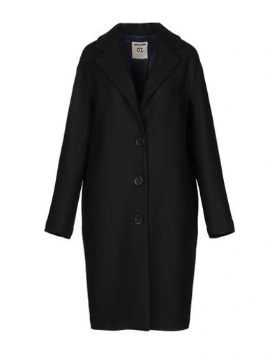 Shop Semicouture Coat In Black
