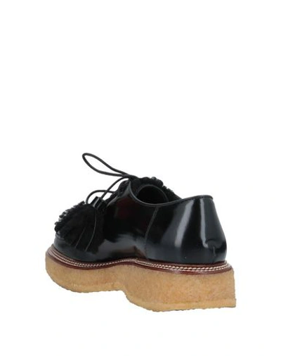 Tod's Woman Lace-up Shoes Black Size 5.5 Leather In Black