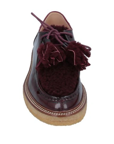 Tod's Lace-up Shoes In Red