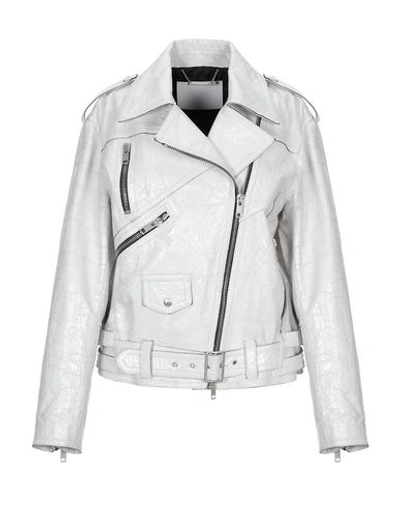 Shop Givenchy Biker Jacket In White