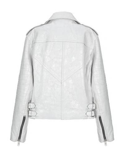 Shop Givenchy Biker Jacket In White