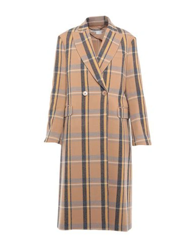 Shop Stella Mccartney Coat In Camel