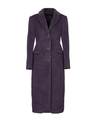 Shop Ottod'ame Coat In Purple