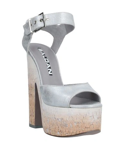 Shop Baldan Sandals In Light Grey