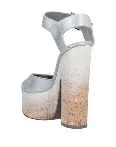 Shop Baldan Sandals In Light Grey