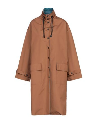 Shop Alessandro Dell'acqua Full-length Jacket In Brown